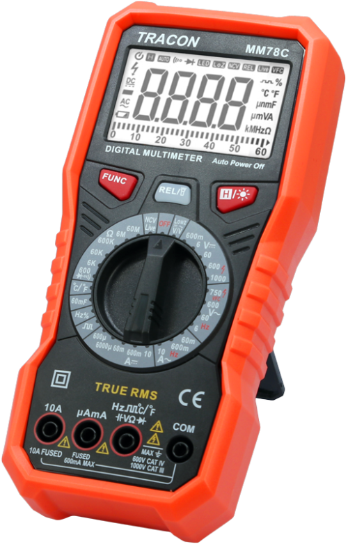Multimetr Cyfrowy TRMS ACV DCV ACA MM78C TRACON