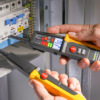 Dwubiegunowy tester napięcia,tester AVK, wyświetl. LCD LED 12-1000V AC/DC 30mA FI‐Test PANMV-1000AD TRACON