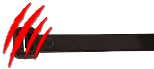 Opaska kablowa standardowa czarna81PR