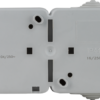 Natynkowy wyłącznik jednobiegunowy+gniazdo z bolcem 16A/250VAC IP54 (101) TR-PHF03 TRACON