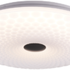 Oprawa sufitowa LED okrągła biała w kropki z pilotemMFTR45W