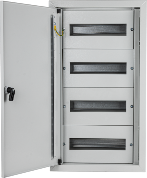 Rozdzielnica podtynkowa maskowana, metalowa 4x12 (48) modul IP54 (HxWxD=600x320x140mm) MFMDC-12/4 TRACON